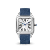 Delugs Navy Saffiano Strap for Cartier Santos-Dumont Handcrafted Leather Watch Strap