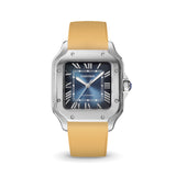 Delugs Gold CTS Rubber Strap for Cartier Santos de Cartier Rubber Watch Strap