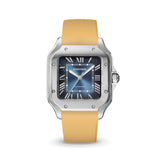 Delugs Gold Sailcloth CTS Rubber Strap for Cartier Santos de Cartier Rubber Watch Strap