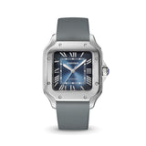 Delugs Grey CTS Rubber Strap for Cartier Santos de Cartier Rubber Watch Strap