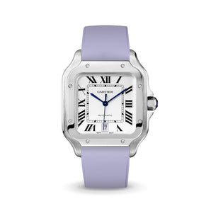 Lavender CTS Rubber Strap for Cartier Santos de Cartier