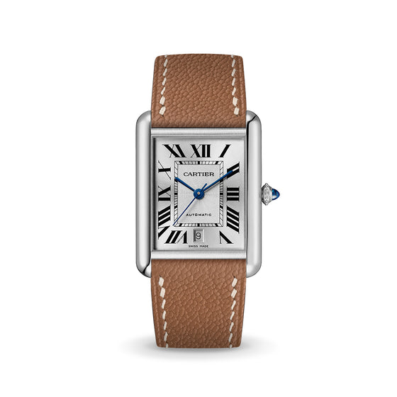 Gold Chevre Strap for Cartier Tank
