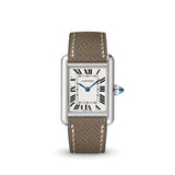 Delugs Taupe Epsom Strap for Cartier Tank Handcrafted Leather Watch Strap