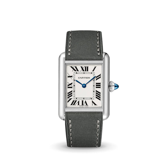 Light Grey Nubuck Strap for Cartier Tank