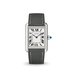 Light Grey Nubuck Strap for Cartier Tank