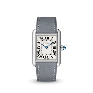 Light Grey Nubuck Strap for Cartier Tank