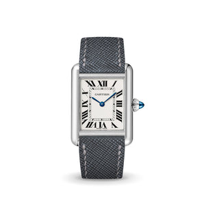 Grey Saffiano Strap for Cartier Tank