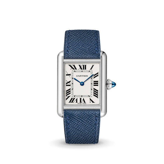 Navy Saffiano Strap for Cartier Tank