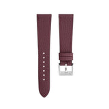 Delugs Bordeaux Chevre Slim Strap Handcrafted Leather Watch Strap