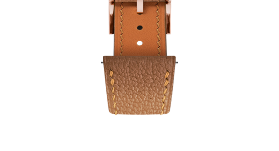 Gold Chevre Slim Strap - Handcrafted Leather Watch Strap · 17-22mm