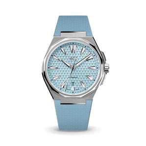Baby Blue Sailcloth CTS Rubber Strap for Christopher Ward The Twelve