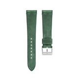 Delugs Green Crazy Horse Side-Stitch Strap Handcrafted Leather Watch Strap