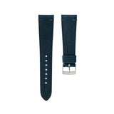 Delugs Overstock: Navy Crazy Horse Side-Stitch Strap Handcrafted Leather Watch Strap