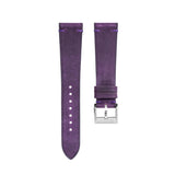 Delugs Purple Crazy Horse Side-Stitch Strap Handcrafted Leather Watch Strap