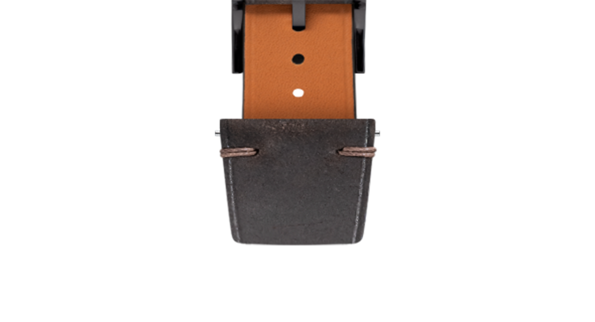Mocha Crazy Horse Side-Stitch Strap - Handcrafted Leather Watch