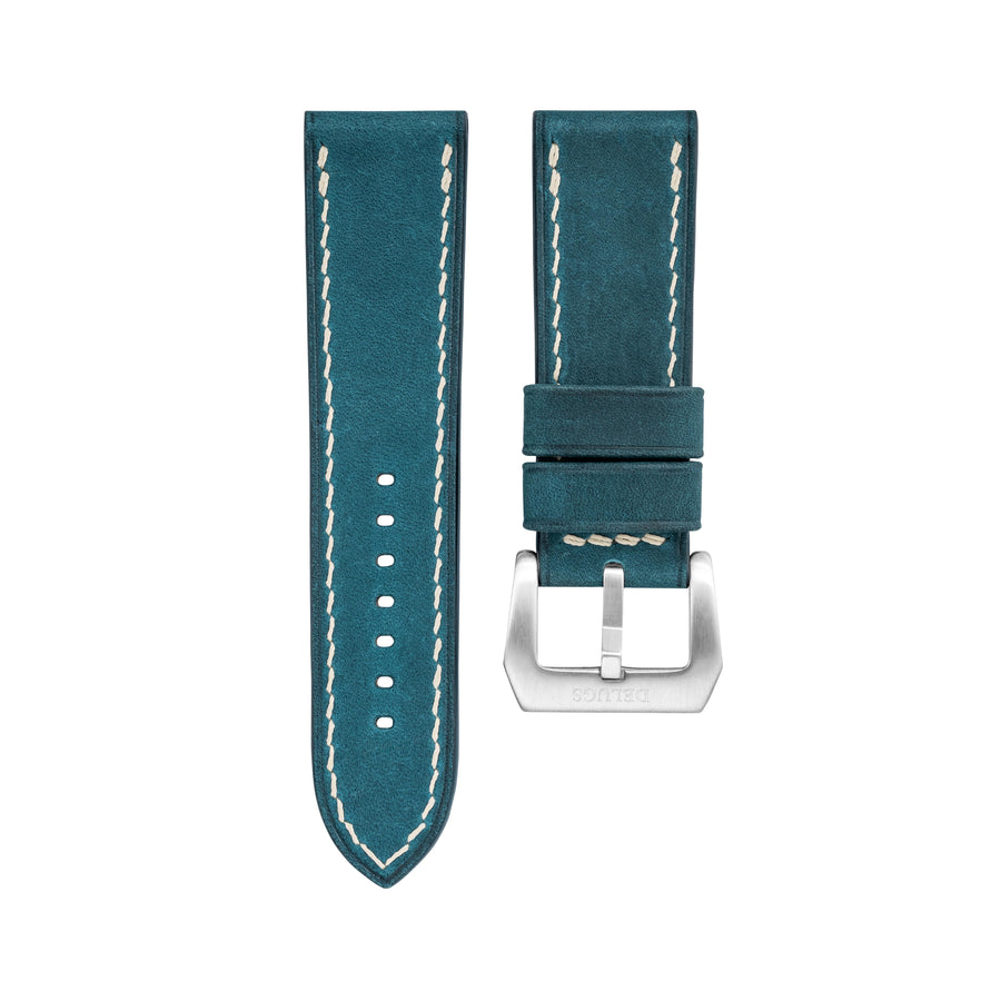 Overstock: Blue Crazy Horse Chunky Strap