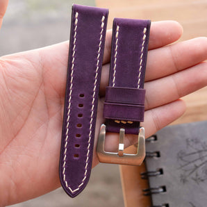 Overstock: Purple Crazy Horse Chunky Strap
