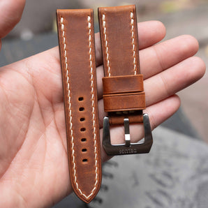 Rust Crazy Horse Chunky Strap