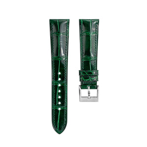 Glossy Emerald Crocodile Signature Strap