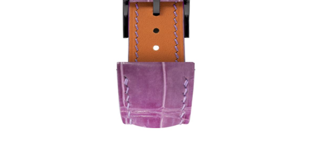 New Phillip Stein exotic rare Alligator Woman’s Watch Band light Lilac  20 mm Phillip Stein Genuine Alligator Woman main image 3