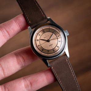 Overstock: Dark Brown Nubuck Slim Strap