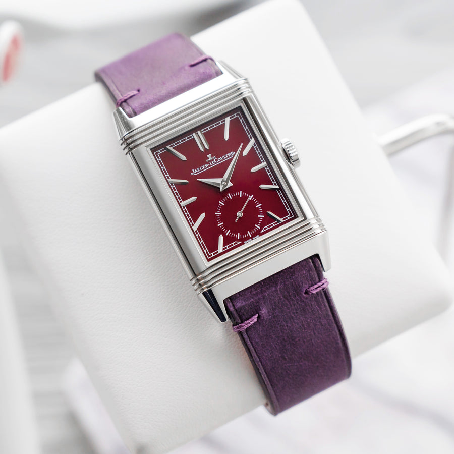 Overstock: Purple Crazy Horse Side-Stitch Strap
