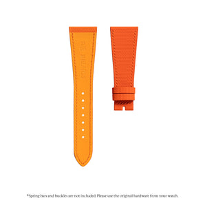 Orange Sailcloth Slim Strap for De Bethune