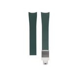 Delugs Emerald Green Curved CTS Rubber Strap Rubber Watch Strap