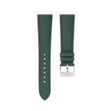 Delugs Emerald Green Sailcloth Signature Strap Handcrafted Leather Watch Strap