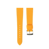 Delugs Overstock: Sun Yellow Epsom Slim Strap Handcrafted Leather Watch Strap