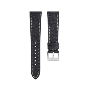 Black Epsom Slim Strap