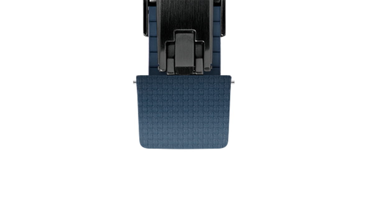Navy Sailcloth CTS Rubber Strap for F.P. Journe Élégante - Rubber