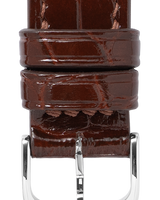Glazed Cappuccino Alligator leather swatch