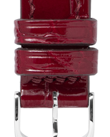 Glazed Cranberry Alligator leather swatch