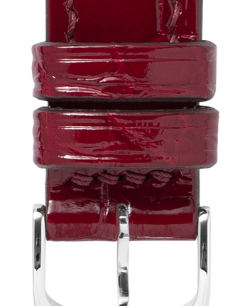 Glazed Cranberry Alligator leather swatch
