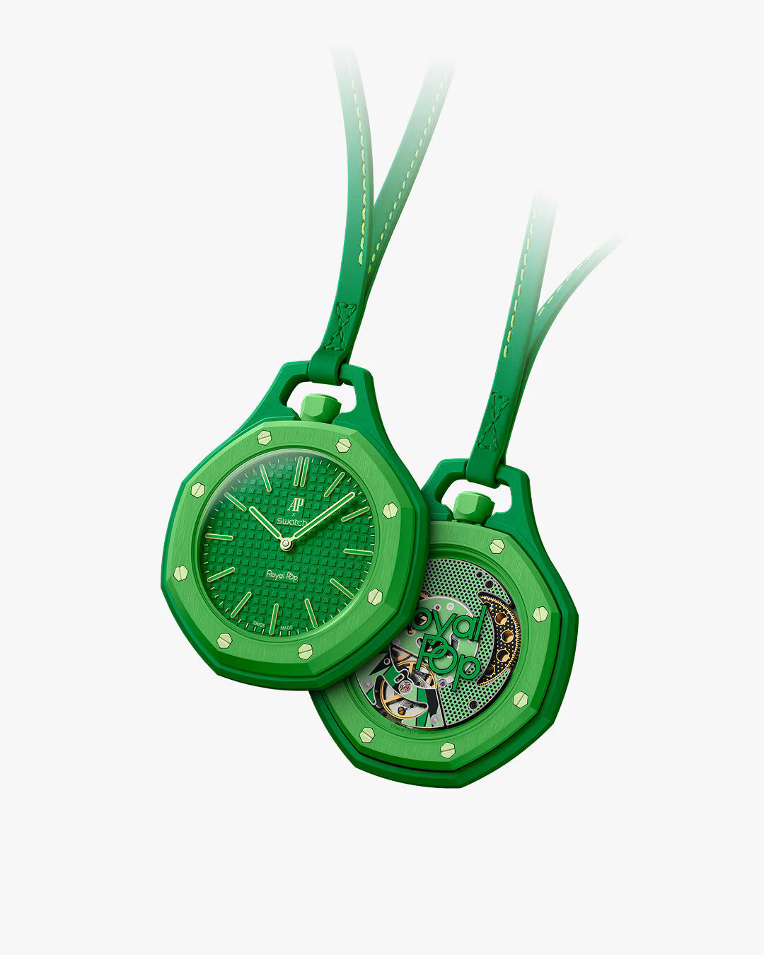 Case-Strap for the Swatch x AP Royal Pop Green Eight — Delugs