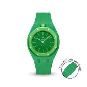 Swatch x AP Royal Pop Dark Green case-strap by Delugs