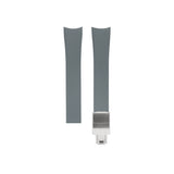 Delugs Grey Curved CTS Rubber Strap Rubber Watch Strap