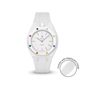 Swatch x AP Royal Pop White case-strap by Delugs