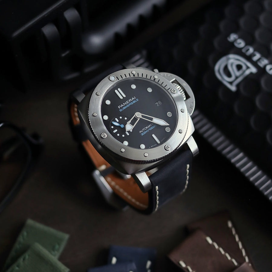Black Crazy Horse Chunky Strap