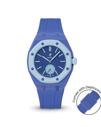 Swatch x AP Royal Pop Navy case-strap by Delugs