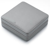 Delugs Zip Box (Twelve) - Light Grey/Turquoise Watch Storage Case