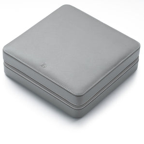 Zip Box (Twelve) - Light Grey/Turquoise