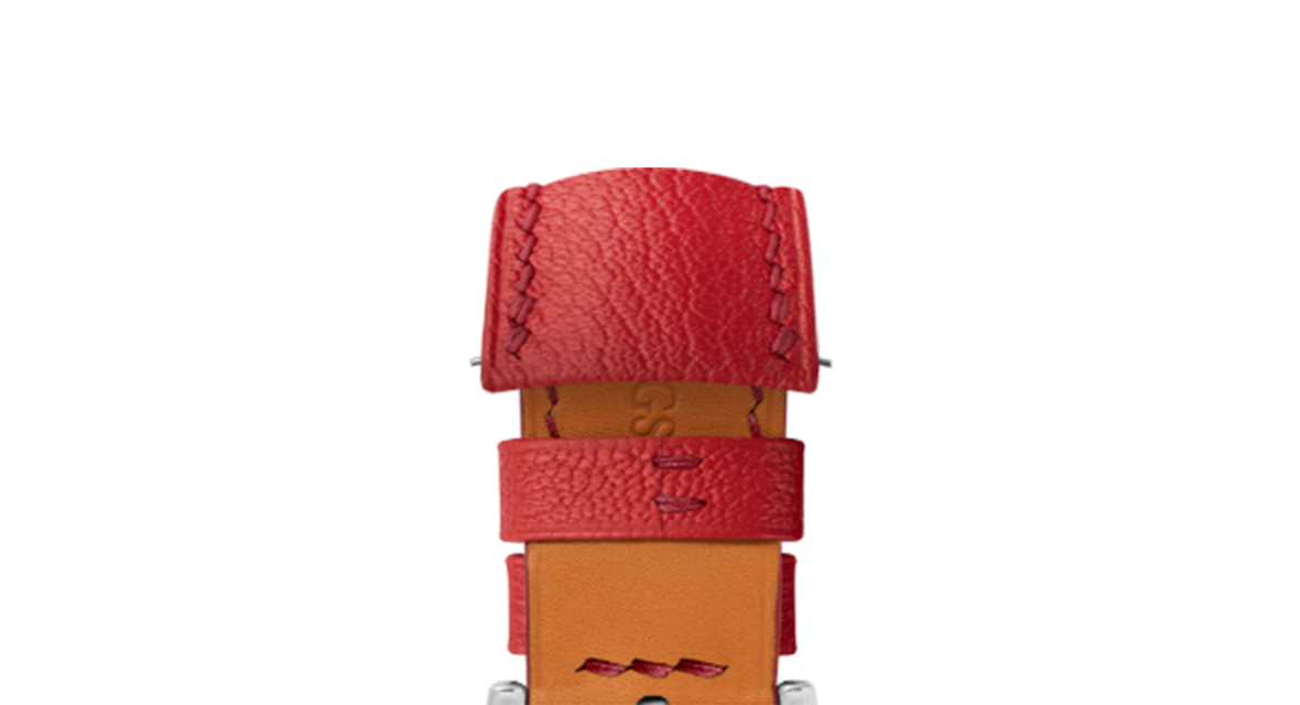Red Chevre Strap for MB&F MAD1 - Handcrafted Leather | Delugs