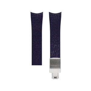 Purple Curved CTS Rubber Strap for MB&F MAD1