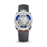 Delugs Dark Grey Alcantara (Blue) Strap for MB&F MAD1 Handcrafted Leather Watch Strap
