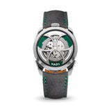 Delugs Dark Grey Alcantara (Green) Strap for MB&F MAD1 Handcrafted Leather Watch Strap