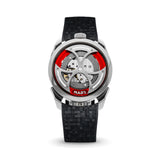Delugs Black Curved CTS Rubber Strap for MB&F MAD1 Rubber Watch Strap