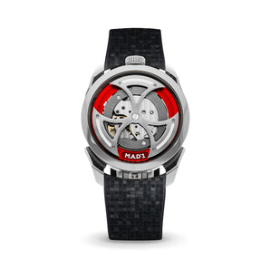 Black Curved CTS Rubber Strap for MB&F MAD1