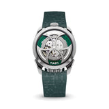 Delugs Emerald Green Curved CTS Rubber Strap for MB&F MAD1 Rubber Watch Strap